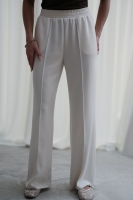 Luksusowy Komplet Damski Masełko Bluza Rozpinana + Spodnie Wide Leg Premium Soft Touch  Elegancja & Komfort-KREM